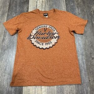 Harley Davidson V Twin Motorcycles Orlando FL Genuine Speed T-Shirt Men's Size L